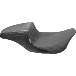 LE PERA - KICKFLIP DADDY LONG LEGS SOLO SEAT - BLACK DIAMOND STITCH / GRIP TAPE - '08-'21 TOURING