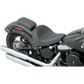 DRAG - SOLO SEAT WITH EZ GLIDE II BACKREST OPTION - SMOOTH, SOLAR REFLECTIVE LEATHER - ''11-17 SOFTAIL