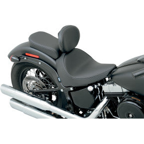 DRAG - SOLO SEAT WITH EZ GLIDE II BACKREST OPTION - SMOOTH, SOLAR REFLECTIVE LEATHER - ''11-17 SOFTAIL