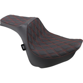 DRAG - PREDATOR III SEAT - DOUBLE DIAMOND, RED THREAD - FXFB