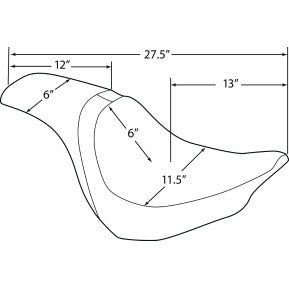 DRAG - PREDATOR 2-UP SEAT - SMOOTH - '18-20 FLFB & FLFBS