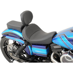 DRAG - SOLO SEAT WITH EZ GLIDE II BACKREST OPTION - MILD STITCH - '06-17 DYNA