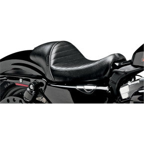 LE PERA - CAFE STUBS SOLO SEAT - TUCK AND ROLL STITCH, BLACK - '04-20 XL