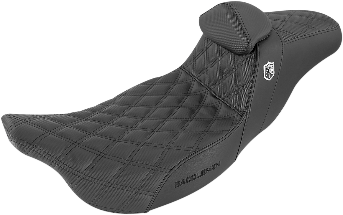 Saddlemen Pro Series SDC Performance Seat - W/ Backrest - Lattice