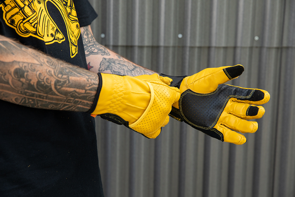 BILTWELL Borrego Gloves - Gold/Black - 2XL 1506-0701-306