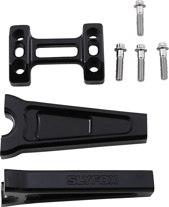 SLYFOX Handlebar Riser Kit - Straight - 1" Clamping - 6" Rise - Black TM-SLY4
