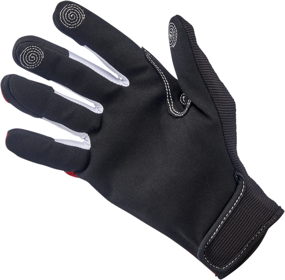 BILTWELL Anza Gloves - Red - Large 1507-0801-004