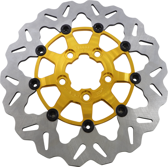 GBRAKES Rear Wave? Floating Rotor - Gold DF681CW-G