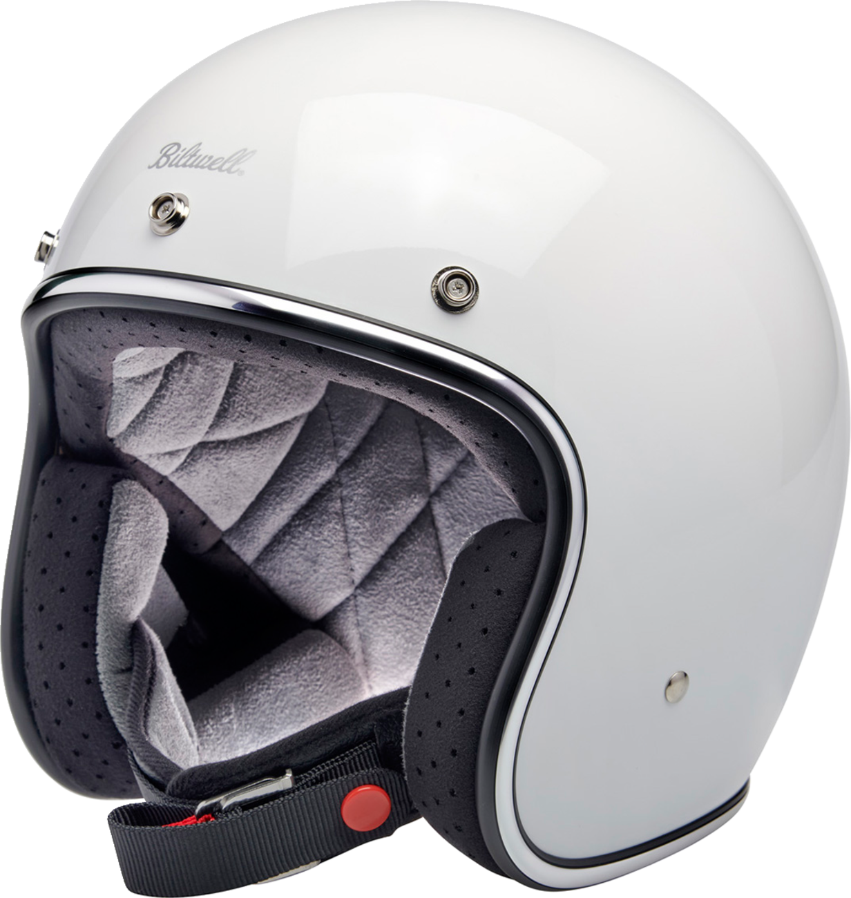 BILTWELL Bonanza Helmet - Gloss White | SPEED-KINGS CYCLE