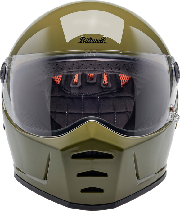 BILTWELL Lane Splitter Helmet - Gloss Olive Green - 2XL 1004-154-506