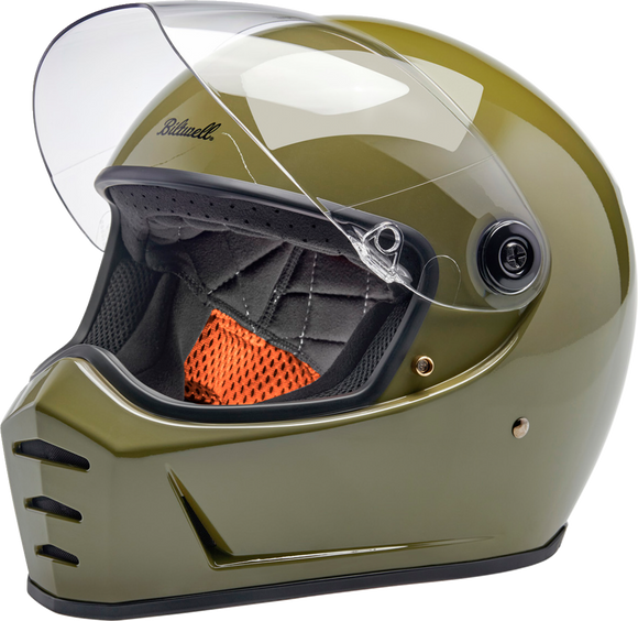 BILTWELL Lane Splitter Helmet - Gloss Olive Green - 2XL 1004-154-506