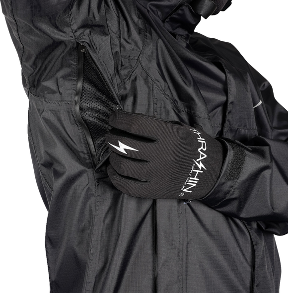 THRASHIN SUPPLY CO. Mission WP Rain Jacket - Black - Large TMJ-15-10