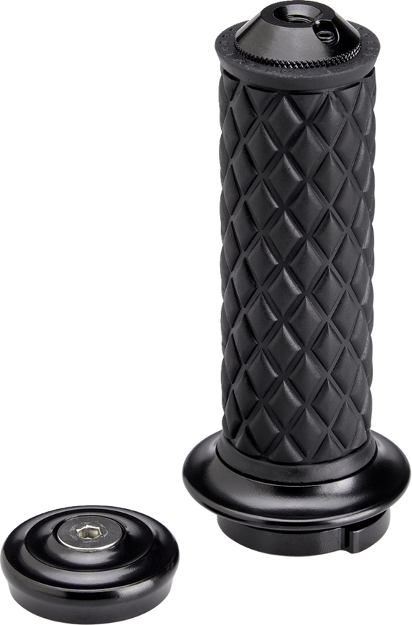 BILTWELL Alumicore Grips - TBW - Black 6608-201-01