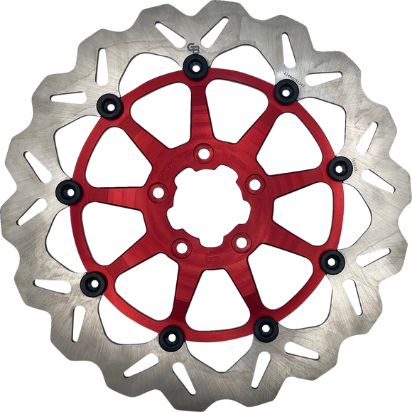 GBRAKES Brake Rotor - Front - Red DF680CWSS-R