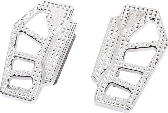 THRASHIN SUPPLY CO. Apex Mini Floorboards - Passenger - Chrome TSC-2217-3-BR