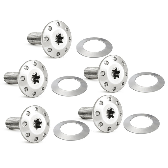 ARLEN NESS Titanium Floating Rotor Bolts, '24 FLT / Polished