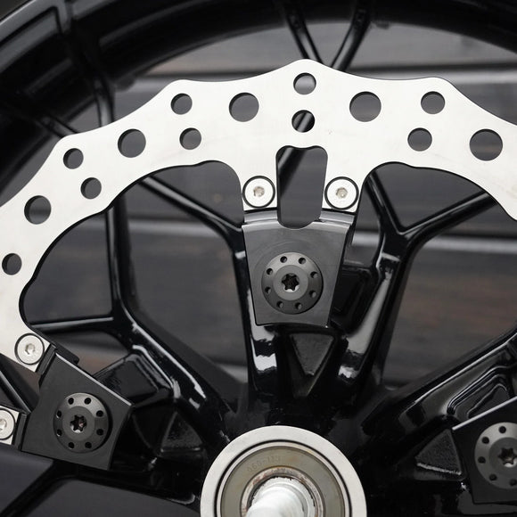 ARLEN NESS Titanium Floating Rotor Bolts, '24 FLT / Black