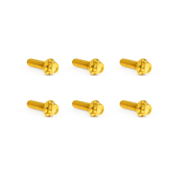ARLEN NESS Transmission Top Cover Titanium 12-Point Bolt Kits, Gold
