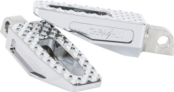 THRASHIN SUPPLY CO. Slim P-54 Footpegs - Front/Rear - Chrome TSC-2021-3-D