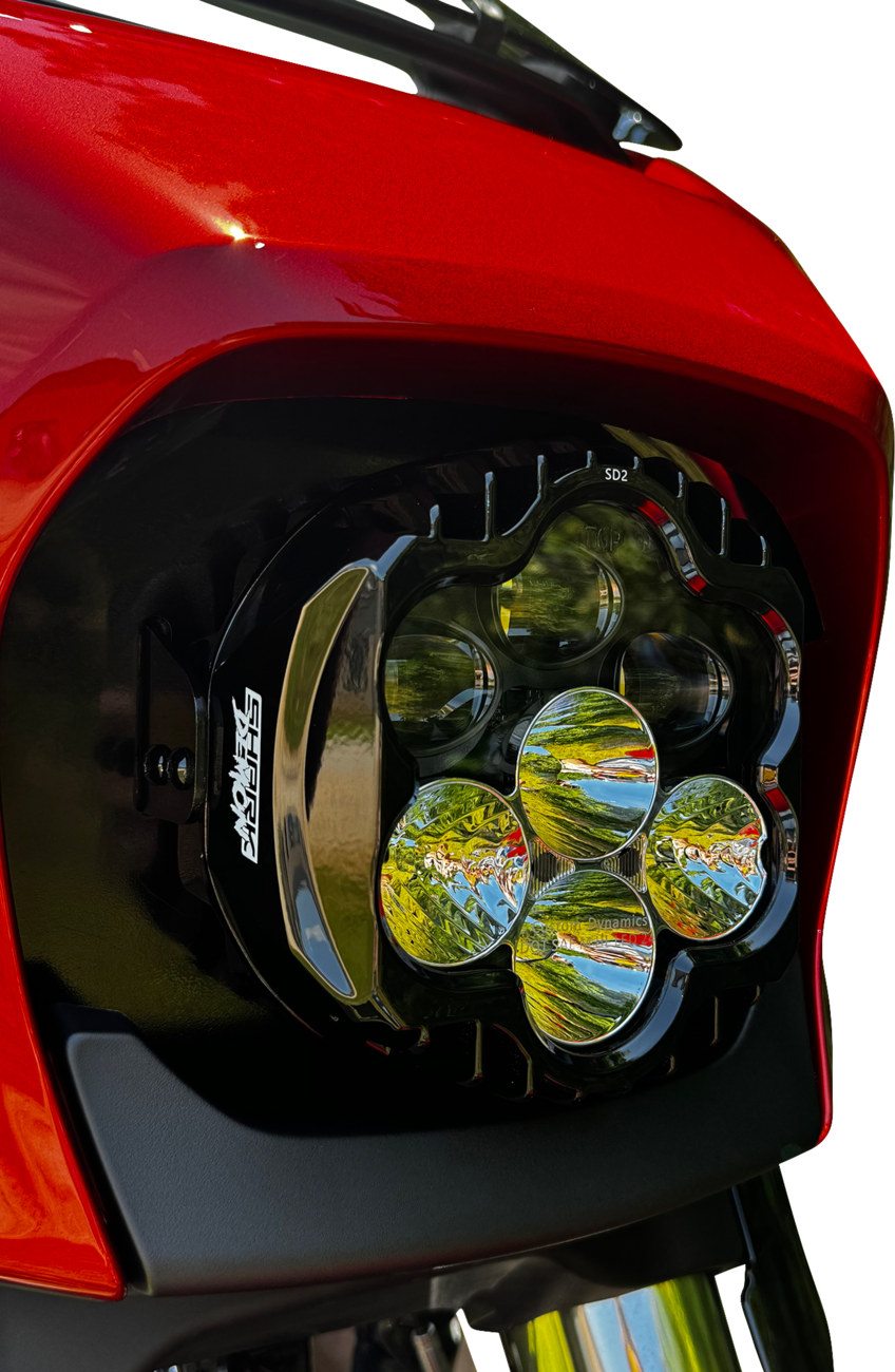 CUSTOM DYNAMICS LED Headlight - Shark Demon - FLHX/SE SD2-23BAT-W