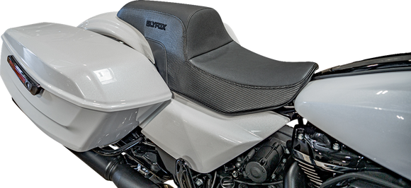 SLYFOX Drifter Tour Seat - Vinyl w/ Slipstop - Black Logo - FL '23-'24 4685A-Slyfox