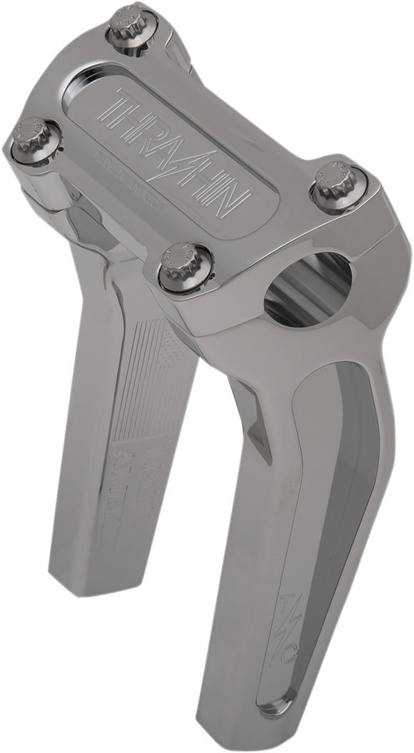 THRASHIN SUPPLY CO. Handlebar Risers - Pull Back - 6-1/2" - Chrome TSC-6525-3