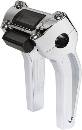 THRASHIN SUPPLY CO. Handlebar Risers - Pull Back - 6-1/2" - Gauge Cutout - Chrome TSC-6500-3