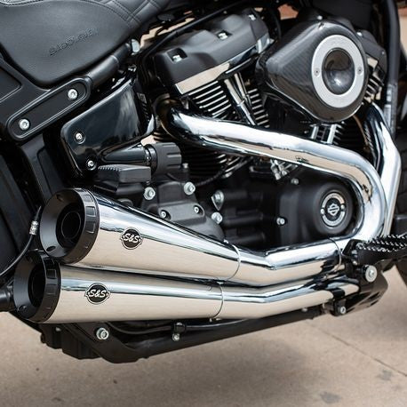 S&S Cycle - Grand National® 2-2 50 State Exhaust System for 2018-19 HD® Softail® Fat Bob® M8 Models