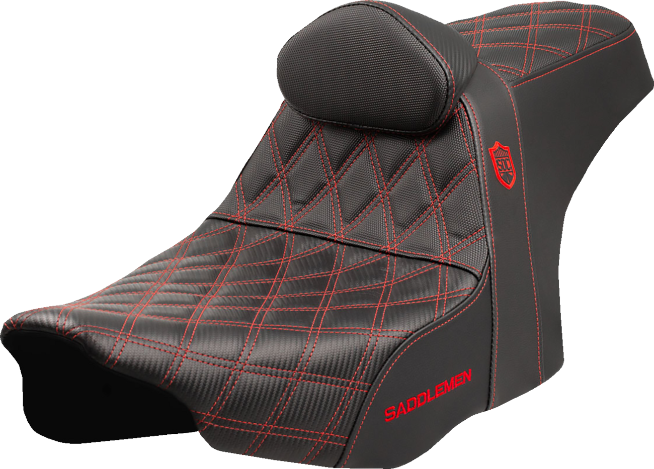 Saddlemen Pro Series SDC Performance Seat - Red Stitching - W