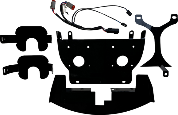 CUSTOM DYNAMICS Shark Demon? 2 Headlight Light - w/ Speed Plates SD2-23-RG-WW