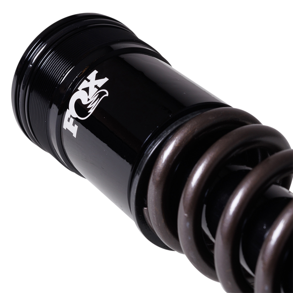 FOX GRIP 49mm fork cartridge kit for Harley Touring — black cartridge and coil spring close-up