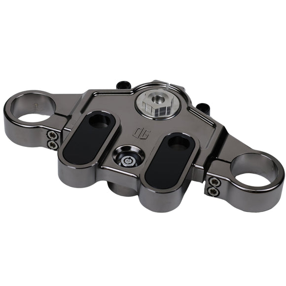 OG Up Touring top triple tree clamp black chrome