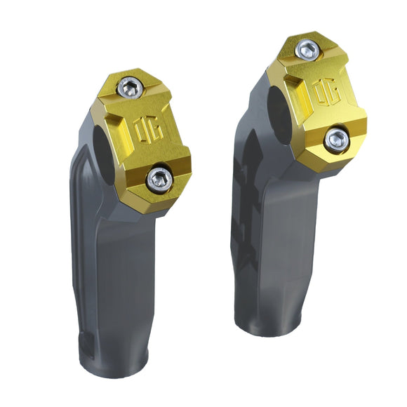 Gold OG dual riser top clamps motorcycle handlebar risers