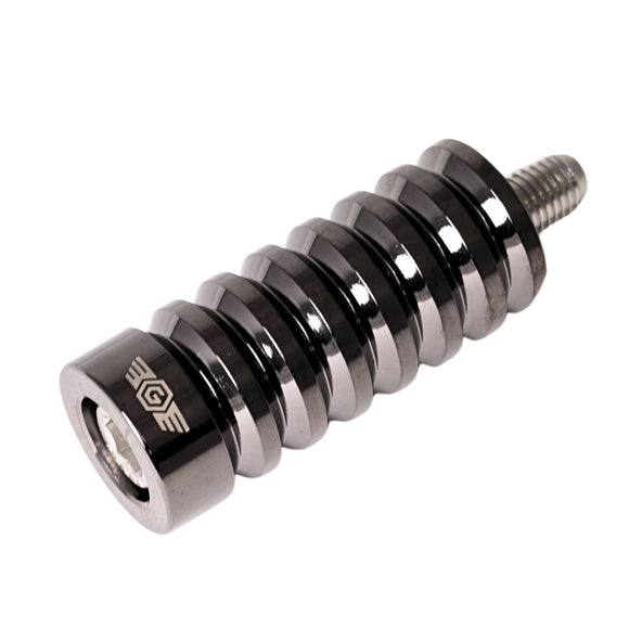 OG HD black chrome ribbed motorcycle shifter peg