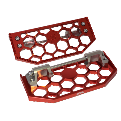 Indian Bagger HoneyComp V3 red billet floorboard set