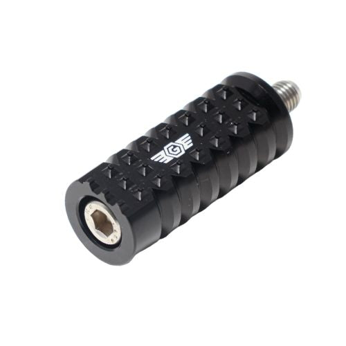OG Indian gripper shifter peg – black motorcycle shift peg with knurled grip