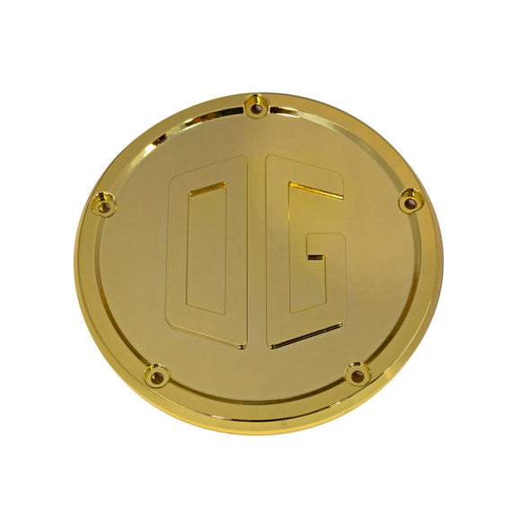 Gold-plated OG M8 Softail derby cover