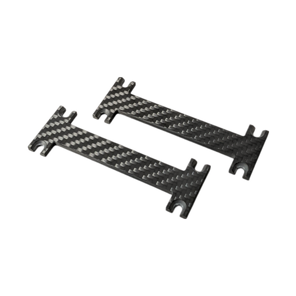 Original Garage Moto carbon fiber wire bracket risers, pair
