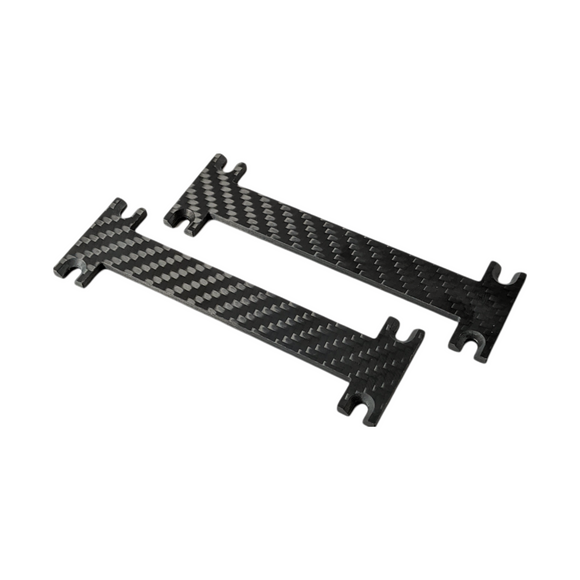 Carbon fiber wire bracket risers for motorcycle