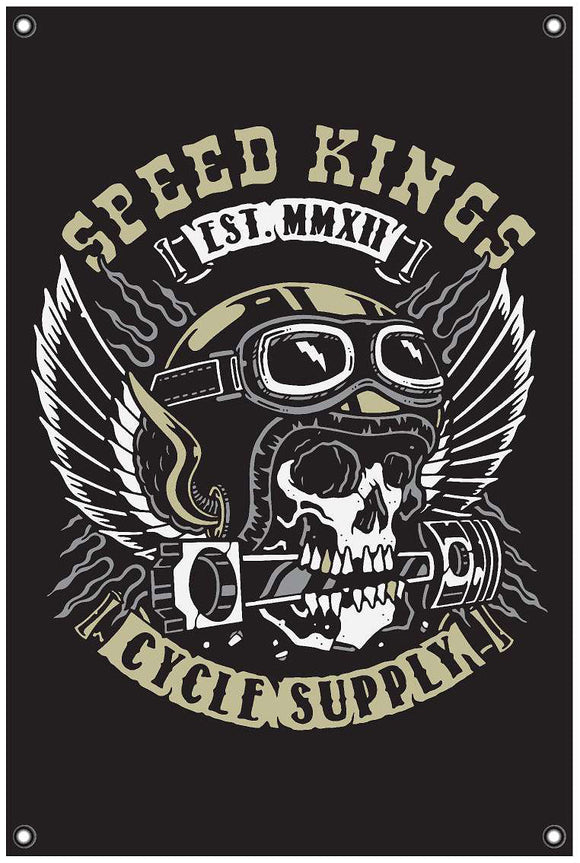 HELMET GARAGE BANNER