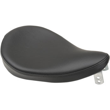 DRAG - SMALL SPRING SOLO SEAT - BLACK SMOOTH VINYL - CUSTOM & RIGID