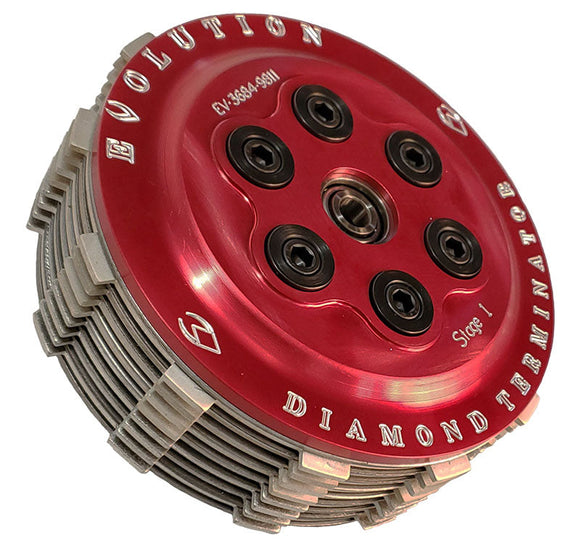 EVOLUTION INDUSTRIES - DIAMOND TERMINATOR STAGE-1 CLUTCH KITS - '36 to PRESENT BIG TWIN, XL, & BUELL