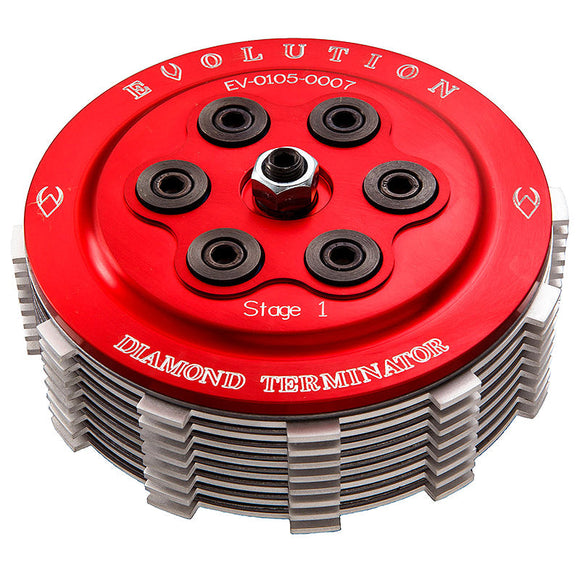 EVOLUTION INDUSTRIES - DIAMOND TERMINATOR STAGE-1 CLUTCH KITS - '36 to PRESENT BIG TWIN, XL, & BUELL