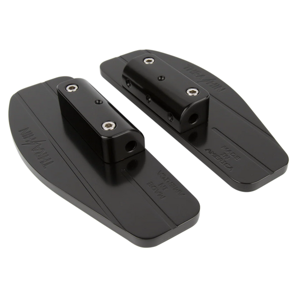 THRASHIN SUPPLY CO. Passenger Floorboards - Black - FL TSC-2205-1