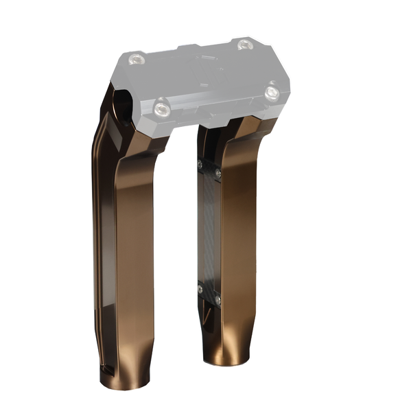 OG 10.5" Pull Back Riser Legs — Bronze motorcycle riser legs (pair)