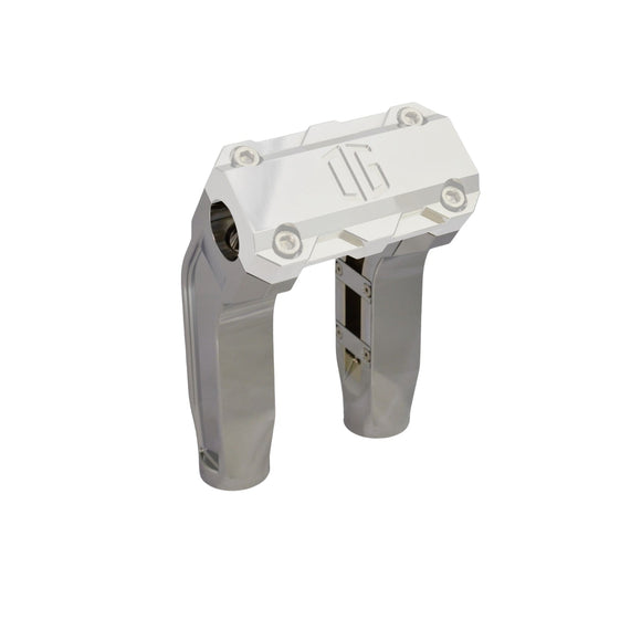 6.5-inch chrome pull-back riser legs for motorcycle handlebars