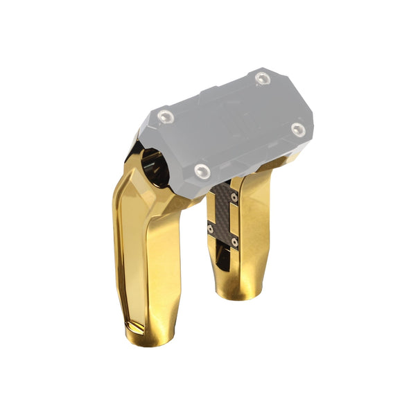 Gold-plated 6.5-inch pull-back motorcycle handlebar riser legs