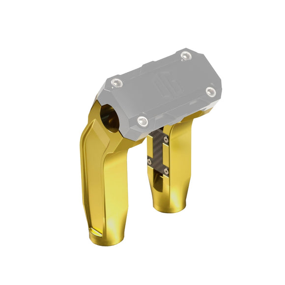 6.5-inch pull-back billet aluminum motorcycle handlebar riser legs gold