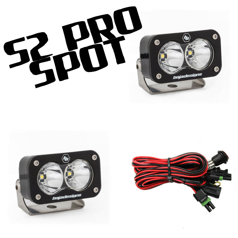 Baja Designs S2 Pro LED Lights (Set of 2) - Powerful Off-Road