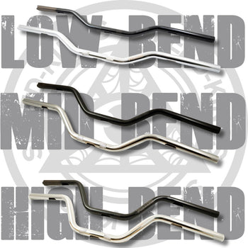Speed Kings Harley Davidson Handlebars in Low, Mid, and High Bend